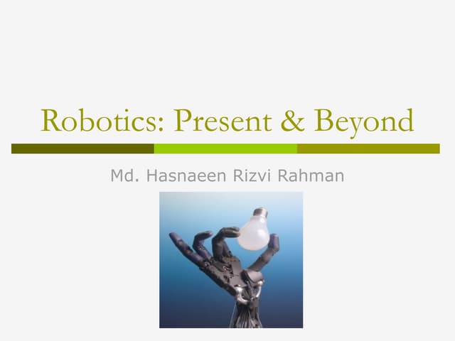 Robotics