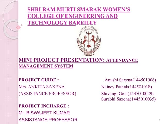 Attendance management system 