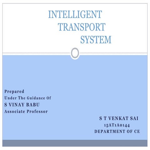 Intelligent transport system