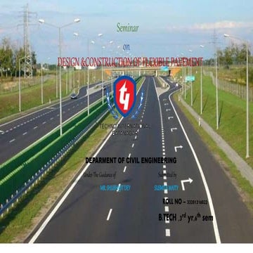 ppt on construction and design of flexible pavement
