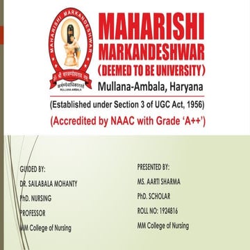 RESEARCH PROBLEM STATEMENT PRESENTATION FOR PhD