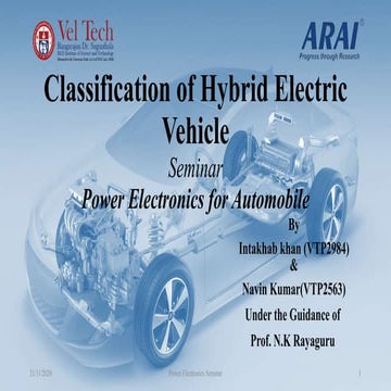 Hybrid vehicle architecture | PPTX