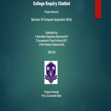 seminar.pptx On the PROJECT TITLE machine Learning