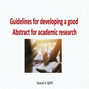 Mastering Abstract Writing for Academic Research and Conference Publications