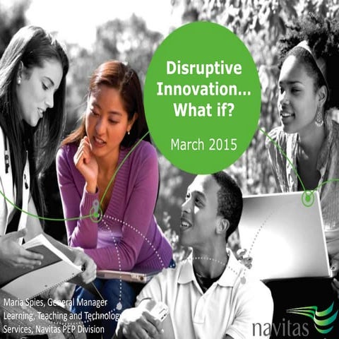 Seminar - Disruptive innovation, what if... - Maria Spies