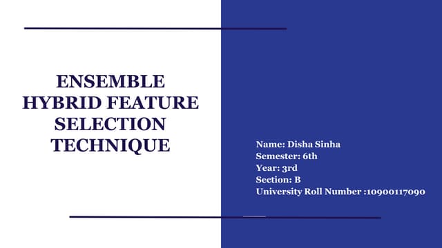 Ensemble hybrid learning technique