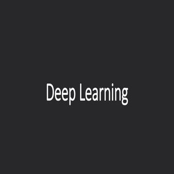 introduction to deeplearning