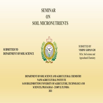  Soil micronutrients 
