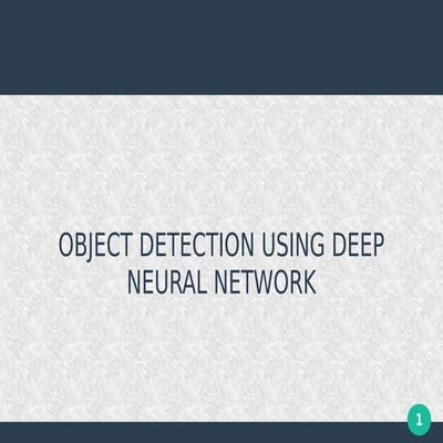 Top object detection algorithms in deep neural networks | PPT
