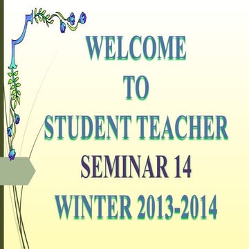 The Interview at the University of Detroit Mercy Student Teaching Seminar 14 ...
