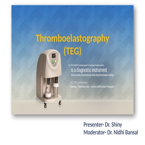 Thromboelastography- r value k value LA30 maximum amplitude
