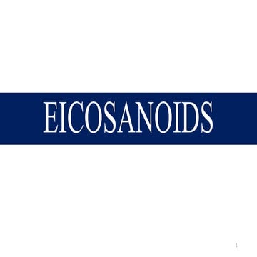 Eicosanoids