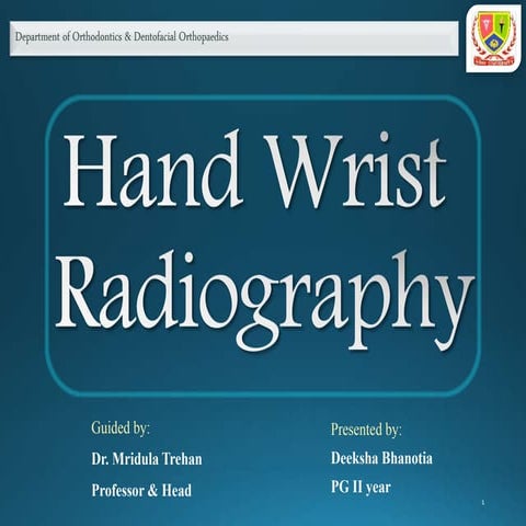 Hand Wrist Radiography