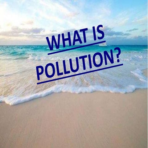 WATER POLLUTION AND MARINE POLLUTION