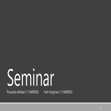 Seminar 2