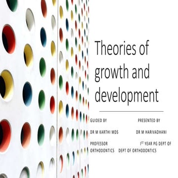 theories of growth and development- orthodontics