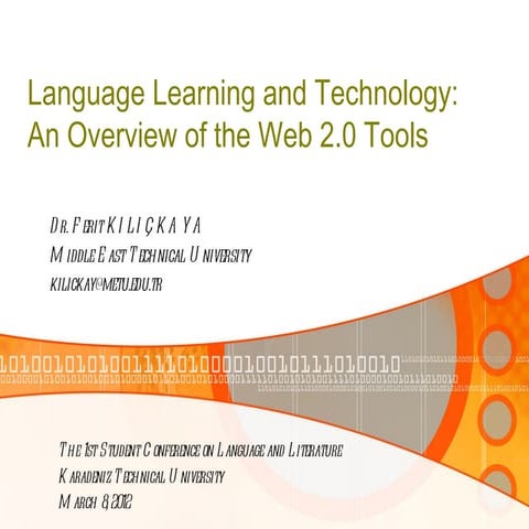 Language Learning and Technology: "An Overview of the Web 2.0 Tools"
