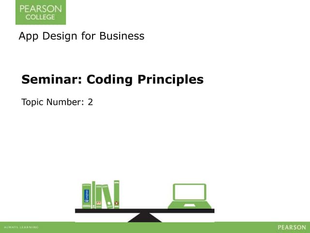Seminar 2 coding_principles