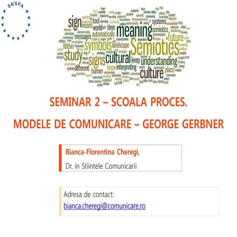 Seminar 2 - Scoala Proces - Modelul lui Gerbner