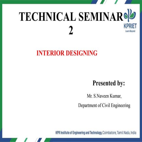 presentation about interior designs with pictures | PPTX