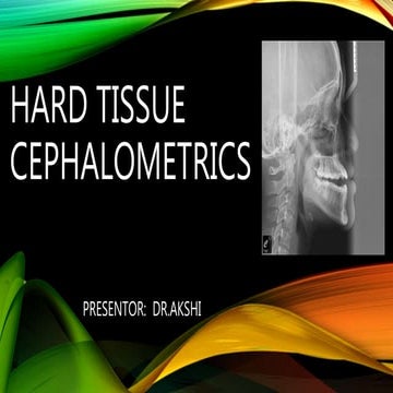 Hard tissue cephalometrics