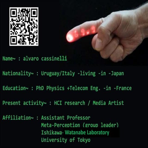 Alvaro Cassinelli / Meta Perception Group leader