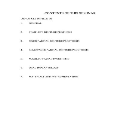 recent advances in prosthodontics/dental lab technology courses by Indian den...