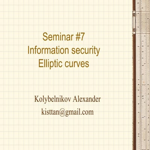 Information security Seminar #7