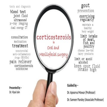 Role of Corticosteroids in Oral and Maxillofacial Surgery