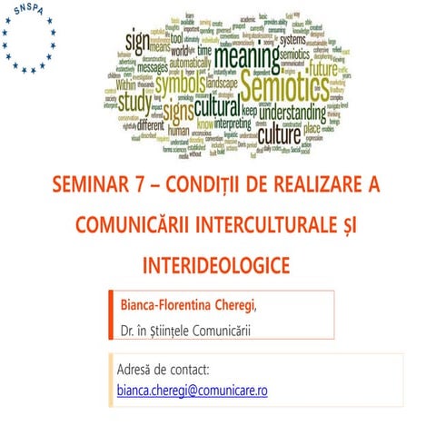 Seminar 7 - A treia cultură