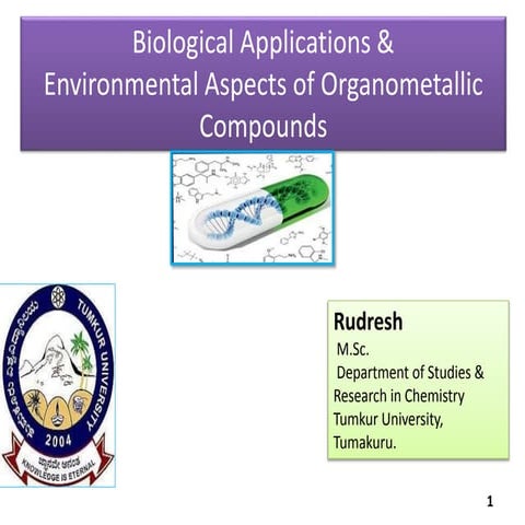 Biological Applications & Environmental aspects of Organometallic Compounds