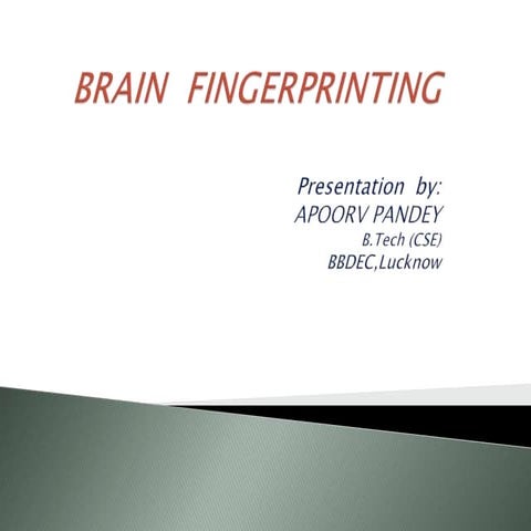 BRAIN FINGERPRINTING