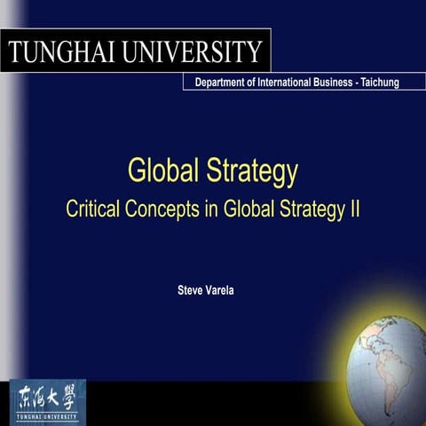 Global Strategy, centralization-decentralization debate part ii only[cvg 08]