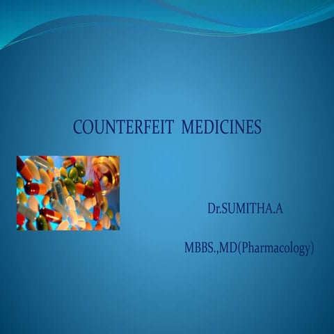  Counterfeit medicines