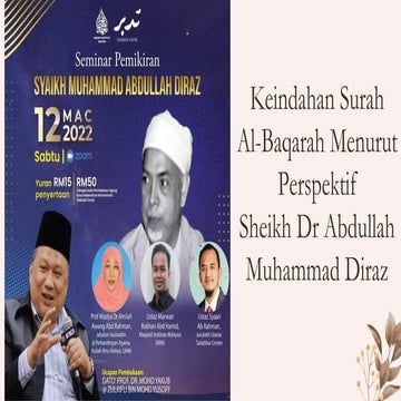 Seminar Dr Abdullah Diraz | PDF