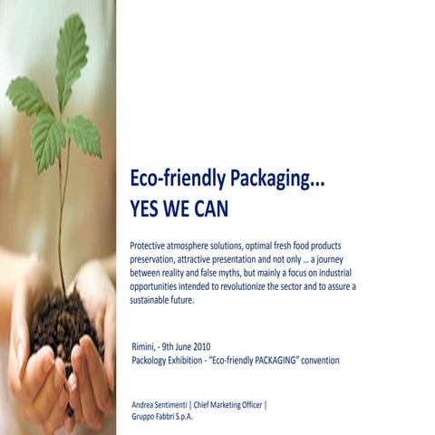 Presentation on eco friendly packaging materials | PPTX