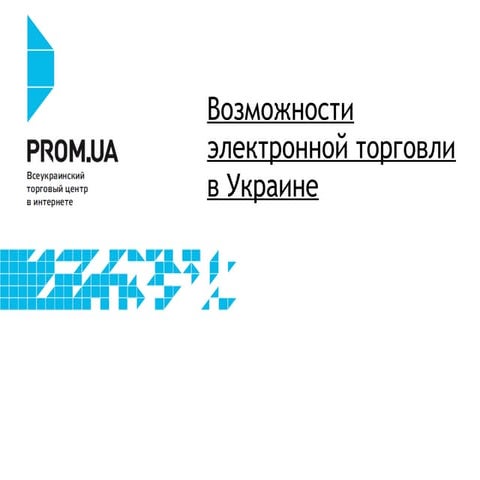 Возможности электронной торговли в Украине
