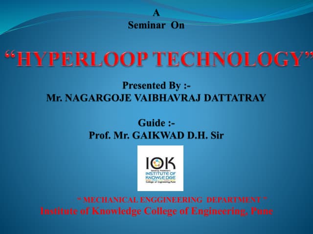 Seminar hyperloop
