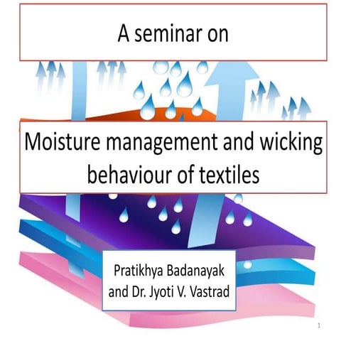 Moisture management and wicking behaviour of textiles