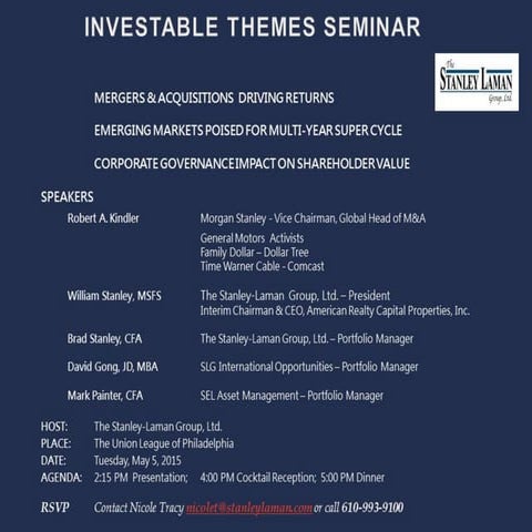 INVESTABLE THEMES CONFERENCE INVITATION 