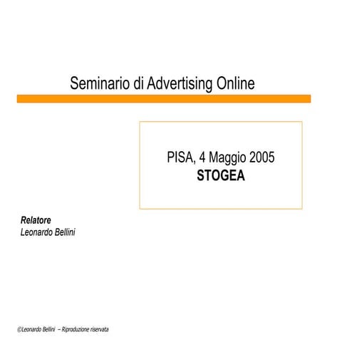 Seminario advertising online