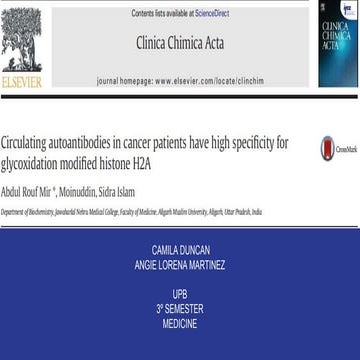 Seminario biología molecular. 3 Semestre. 2016