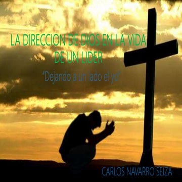 LA DIRECCION DE DIOS EN LA VIDA DE UN LIDER 