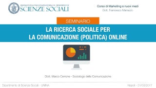 La ricerca sociale per la comunicazione (politica) online.
