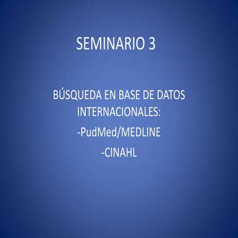 Seminario 3
