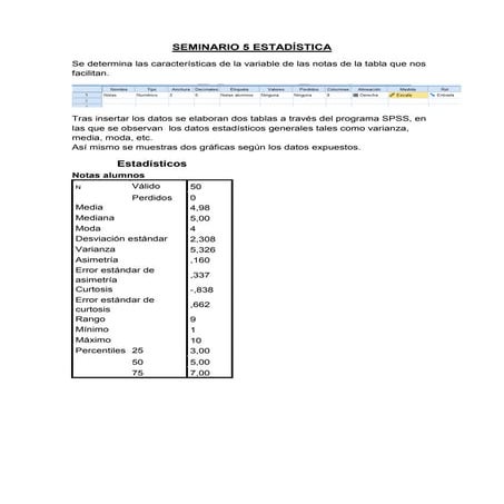 Seminario 5 Estadistica