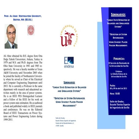 Seminario del profesor Ali Abur en la ETSI