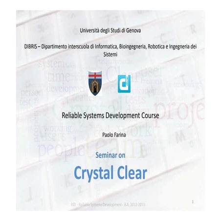 Seminar on Crystal Clear