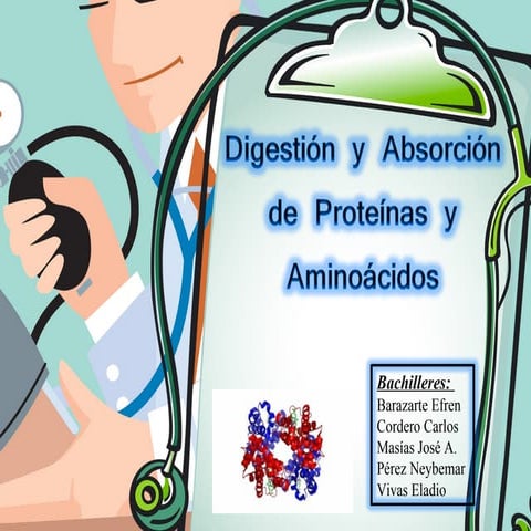 Digestion y Absorcion de Proteinas y Aminoacidos 