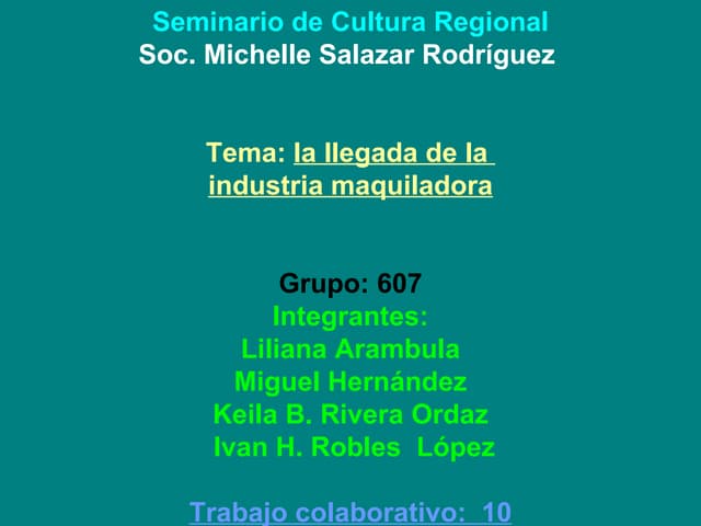 Seminario de cultura regional lili